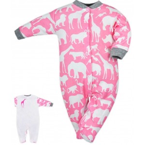 Dojčenský overal Bobas Fashion Africa, ružový